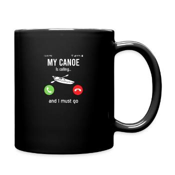 Kanu Kajak Rudern Vintage Adventure Outdoor Sprüch - Tasse einfarbig - Schwarz - Rechts