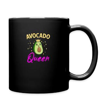 Avocado Fruchtig Vintage Vegane Sprüche - Tasse einfarbig - Schwarz - Rechts