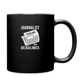 Journalist Reporter Schriftsteller - Tasse einfarbig - Schwarz - Rechts