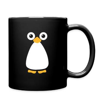 Pinguin - Tasse einfarbig - Schwarz - Rechts