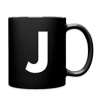 J - Full Colour Mug - black - Right