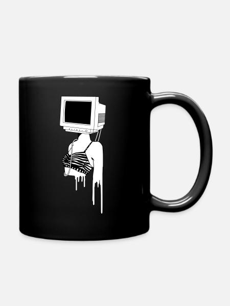 codershirt computer melting - Tasse einfarbig - Schwarz