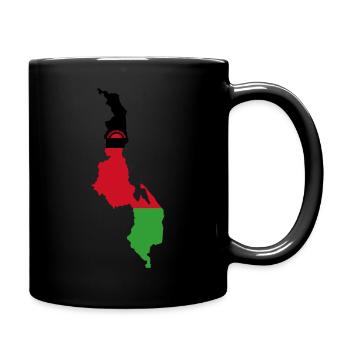 Malawi flag - Full Colour Mug - black - Right