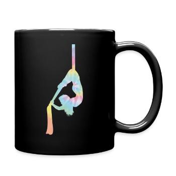 Aerial Dance Tie Dye - Full Colour Mug - black - Right