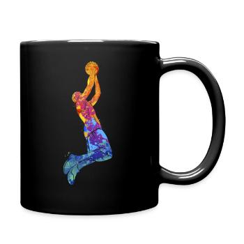 Basketball Dunking Basketballer Sport Dunking - Tasse einfarbig - Schwarz - Rechts