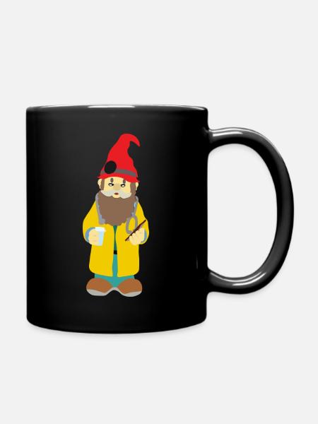 Zwergen Arzt - Tasse einfarbig - Schwarz