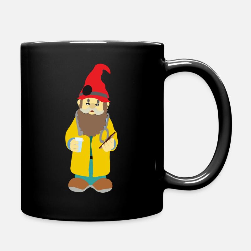 Zwergen Arzt - Tasse einfarbig - Schwarz