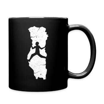 Rock Climbing – Extreme Sports Mountaineer Climber - Tasse einfarbig - Schwarz - Rechts