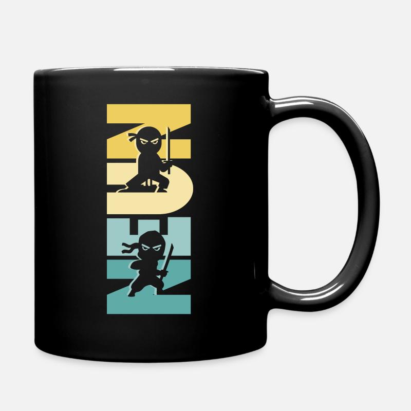 9 Jahre Junge Ninja 9. Geburtstag - Tasse einfarbig - Schwarz