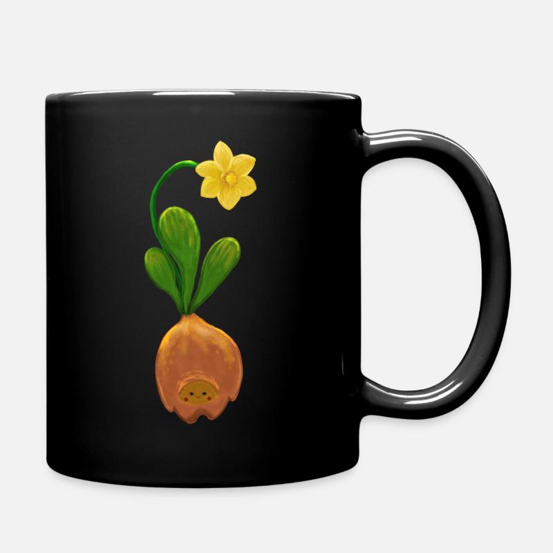 Narzisse - Tasse einfarbig - Schwarz