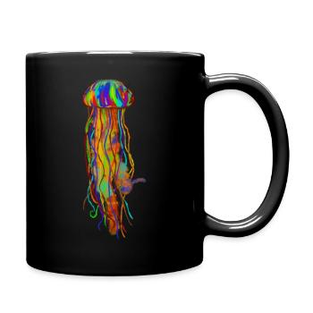 Jellyfish - Full Colour Mug - black - Right