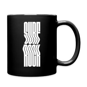 Surf Rock logo design T-Shirt - Full Colour Mug - black - Right
