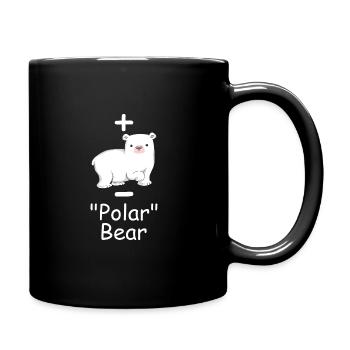 Science d’humour shirt « Polar » ours science - Mug uni - noir - Droite