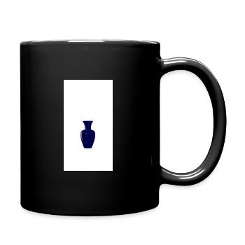 Midnight Blue Vase Silhouette - Full Colour Mug - black - Right