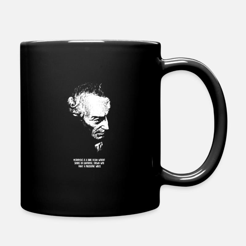 Immanuel Kant - Tasse einfarbig - Schwarz