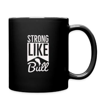 Strong Like Bull - Routine d’entraînement - Mug uni - noir - Droite