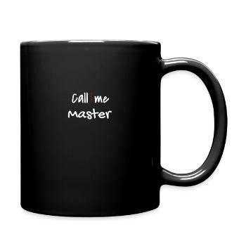 Master 2022 Abschluss Promotion Sponsion Uni - Tasse einfarbig - Schwarz - Rechts