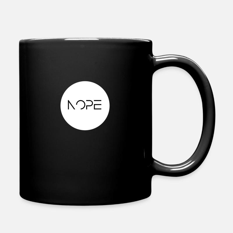 Nope - Tasse einfarbig - Schwarz