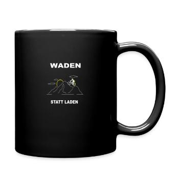 Lustiger Radfahrer Spruch Radsportler Fahrrad - Tasse einfarbig - Schwarz - Rechts