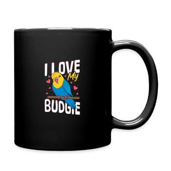 Wellensittich Care Sprechender Vogel Wellensittich - Tasse einfarbig - Schwarz - Rechts