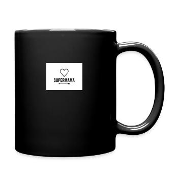 "Supermama" print - Full Colour Mug - black - Right
