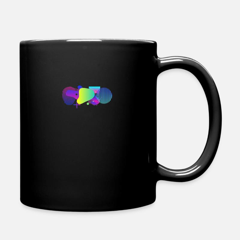 Cooles Muster - Tasse einfarbig - Schwarz