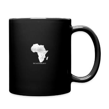 Distressed Afrika Afrikanisches Mutterland Schwarz - Tasse einfarbig - Schwarz - Rechts