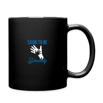 Soon To Be Daddy Expecting Fathers Day Gifts print - Full Colour Mug - black - Right