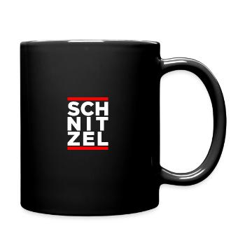 Schnitzel - Tasse einfarbig - Schwarz - Rechts