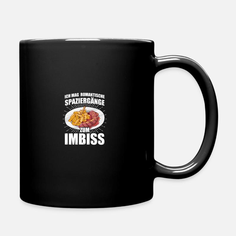Zum Imbiss Currywurst Ruhrpott Carpaccio - Tasse einfarbig - Schwarz