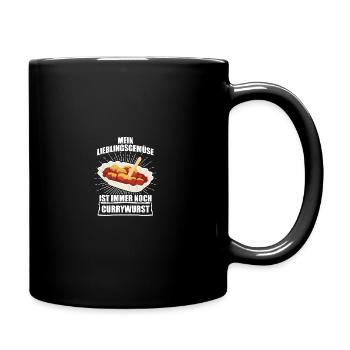 Lieblingsgemüse Currywurst Ruhrpott Imbiss - Tasse einfarbig - Schwarz - Rechts