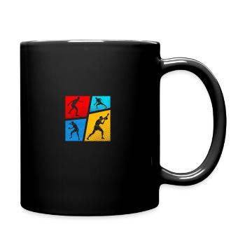 Joueur de tennis de table Tennis de table - Mug uni - noir - Droite
