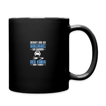 Fahrprüfung Führerschein bestanden - Tasse einfarbig - Schwarz - Rechts