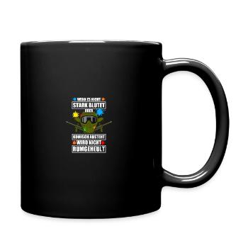 Nicht rumgeheult Gotcha Paintballspieler Paintball - Tasse einfarbig - Schwarz - Rechts