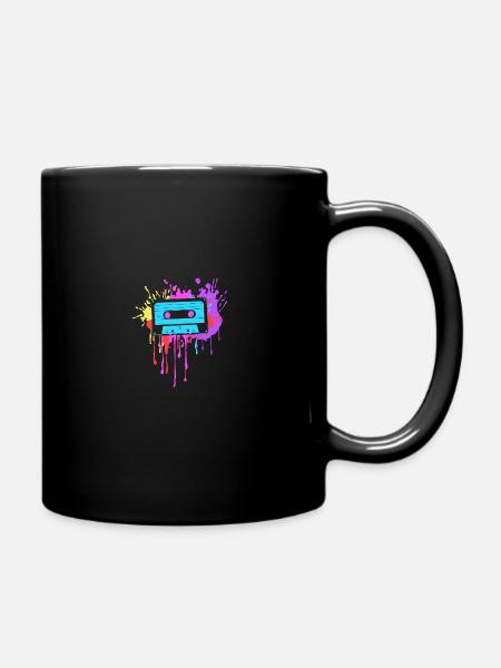 Soirée à thème des années 80 Cassette de tenue des années 80 - Mug uni - noir
