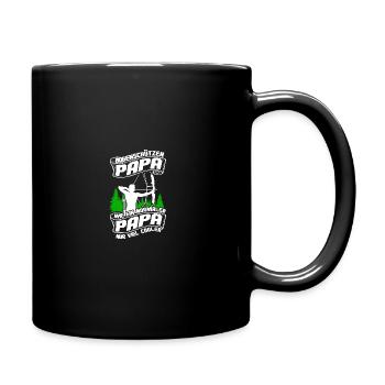 Pfeil und Bogen Bogenschießen Bogenschützen Papa - Tasse einfarbig - Schwarz - Rechts