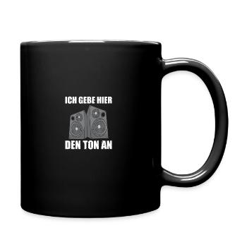 Tontechniker Toningenieur Tonmeister - Tasse einfarbig - Schwarz - Rechts