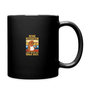 Ma Motivation Paresseux Déclaration Bureau Humour - Mug uni - noir - Droite