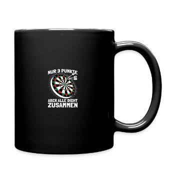 Only 3 points darts player darts darts - Full Colour Mug - black - Right