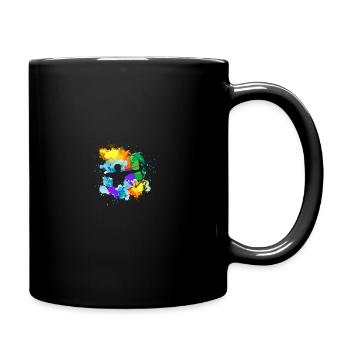 Pfeil und Bogen Bogenschießen Bogenschütze - Tasse einfarbig - Schwarz - Rechts