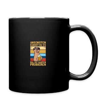 Parfois avec la boisson, les buveurs de bière, les amateurs de bière, la bière - Mug uni - noir - Droite