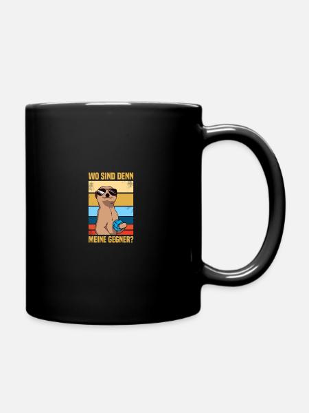 My opponents Petanque Boule Boule players - Full Colour Mug - black
