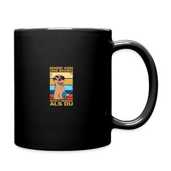 L’un d’entre nous, joueur de pétanque, pétanque - Mug uni - noir - Droite