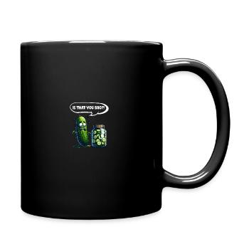 C’est toi mon frère ?! Cornichon de concombre Amateurs de concombre - Mug uni - noir - Droite