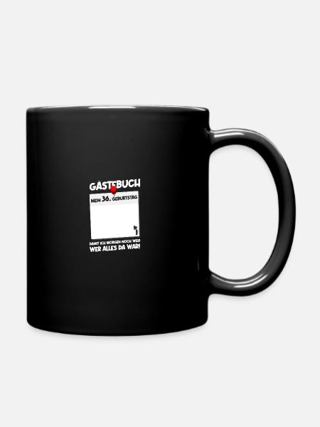 36. Geburtstag Geboren 1988 Geburtstagsgeschenk - Tasse einfarbig - Schwarz
