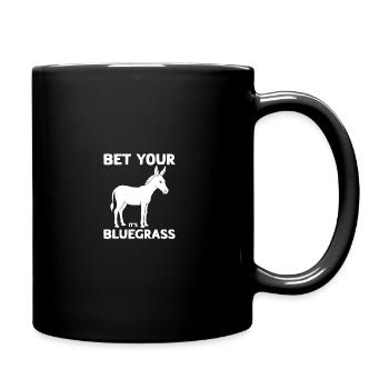 Bet your ass Country Bluegrass Banjo Player - Full Colour Mug - black - Right