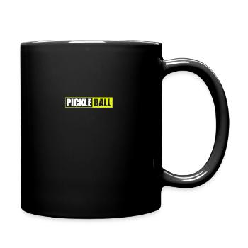 Pickleball funny pickleball player - Full Colour Mug - black - Right