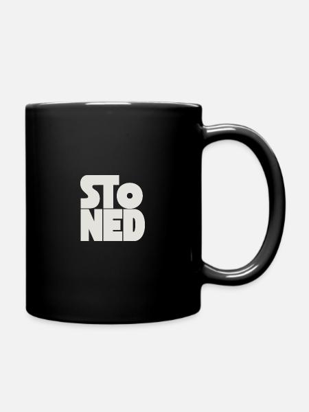 Stoned - Tasse einfarbig - Schwarz