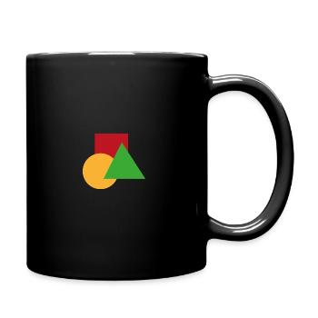 Geometry - Tasse einfarbig - Schwarz - Rechts