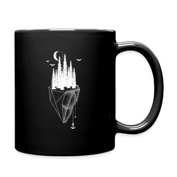 Ancre mer nature randonnée vacances montagnes mer soleil - Mug uni - noir - Droite
